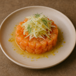 Tartare saumon cirton fenouil