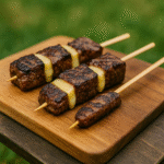 brochettes boeuf fromage